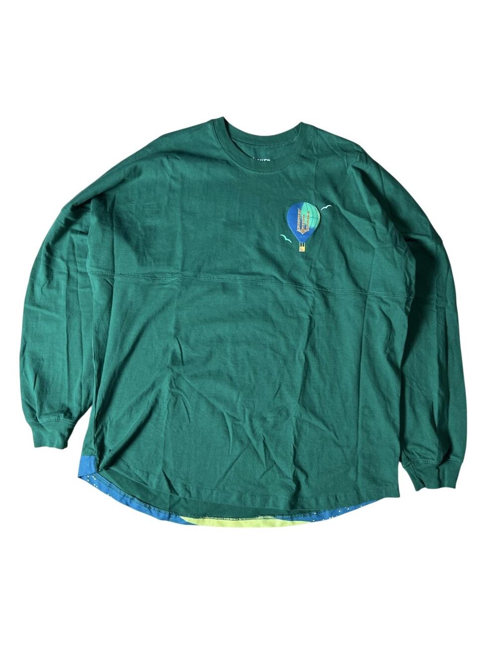Universal Studios T-Shirt Unisex L Green Long Sleeve Jersey Glitter Pullover